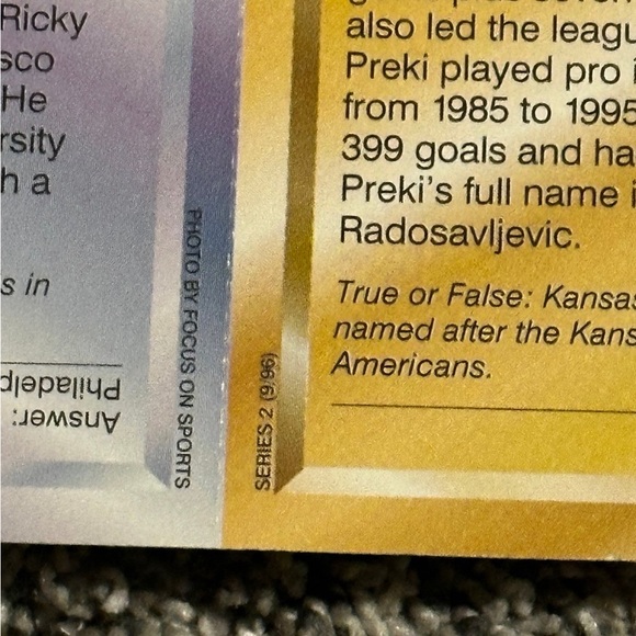 Uncut sheet of Sports Illustrated for Kids cards from Series 2 September 1996 - Picture 7 of 7